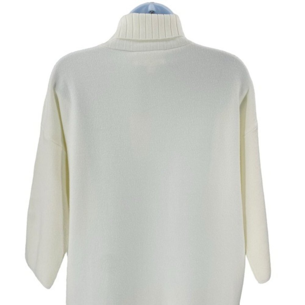 Pomander Place NEW Winter White Vivianne Turtleneck Sweater Mini Dress Size XS - Picture 8 of 10